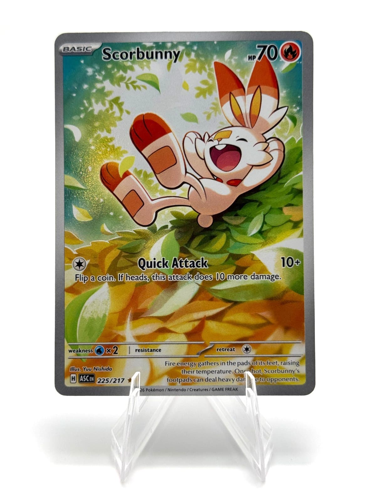 Pokemon Scorbunny Illustration Rare Ascended Heroes 225/217