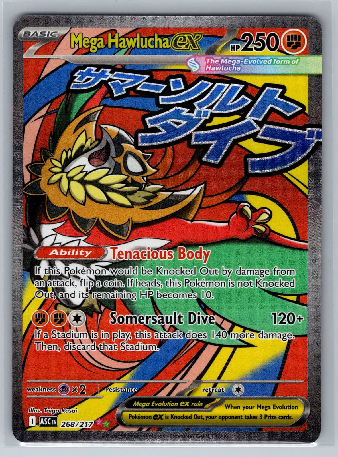 Mega Hawlucha EX #268/217 2026 Mega Evolution – Ascended Heroes Pokemon TCG