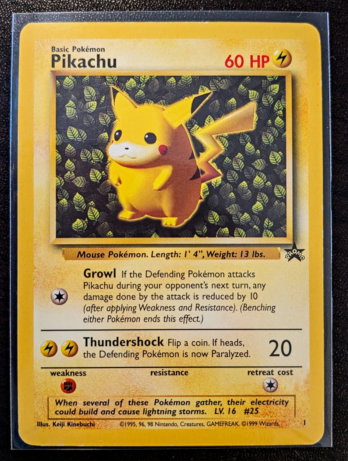 Pikachu #1 WOTC Black Star Promo Rare Non-Holo - Pokemon TCG English