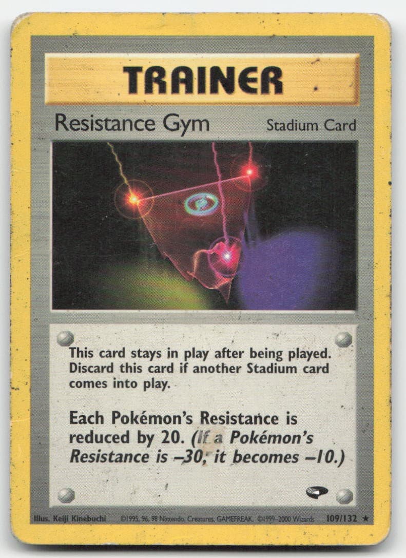 Resistance Gym 109/132 Gym Challenge Unlimited Pokemon TCG DM