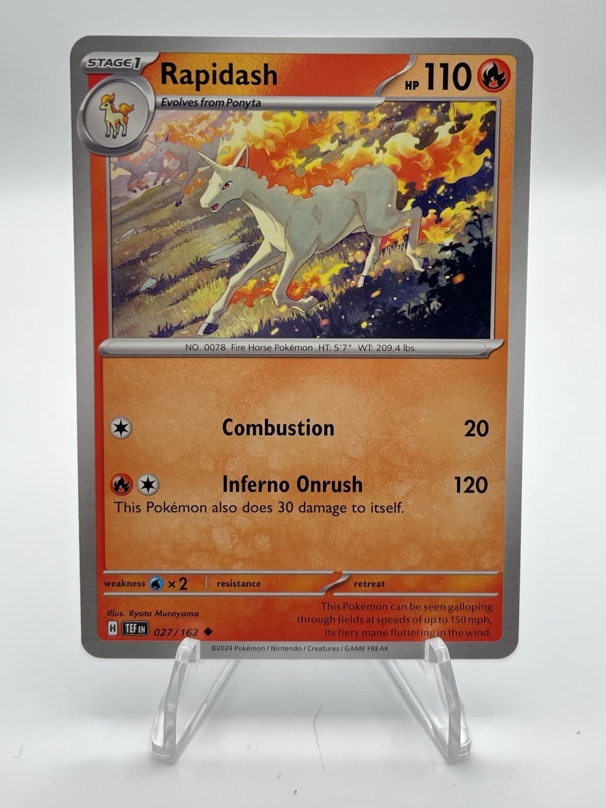 Rapidash 27/162 Pokemon SV: Temporal Forces