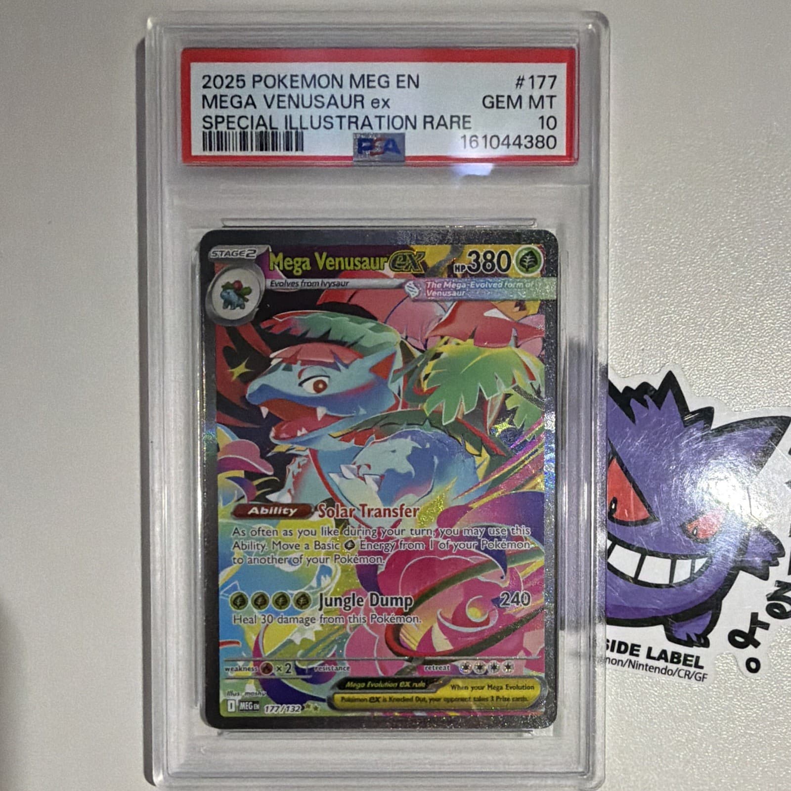 The Pokémon Company Mega Venusaur ex 177/132 Me01 SIR Holo EN PSA 10 2025
