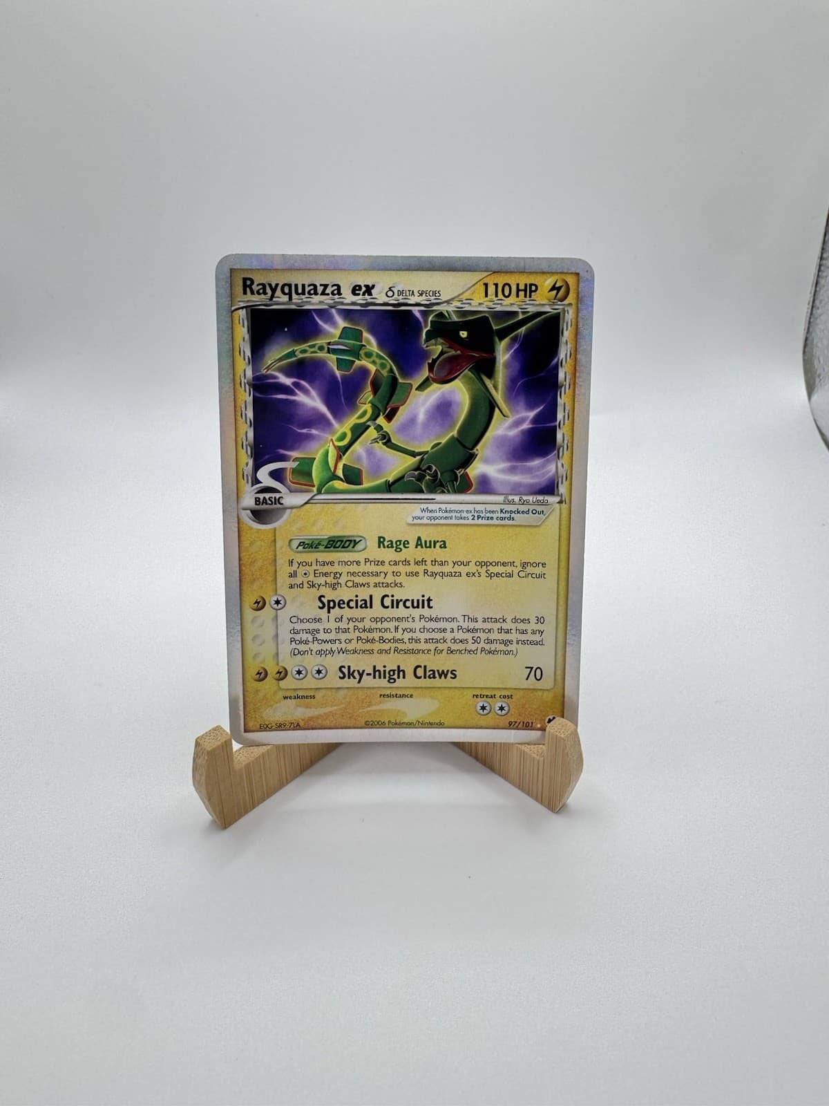 Rayquaza ex 97/101 Delta Species Holo EX Dragon Frontiers Pokemon
