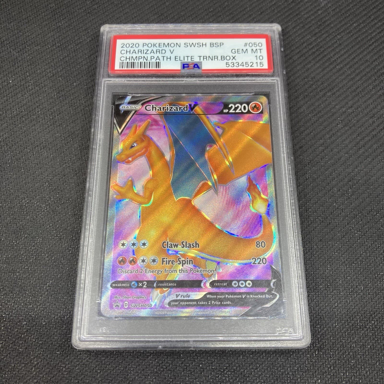Pokemon Company Charizard V SWSH050 PSA 10 2020 SWSH Promo Holo Full Art
