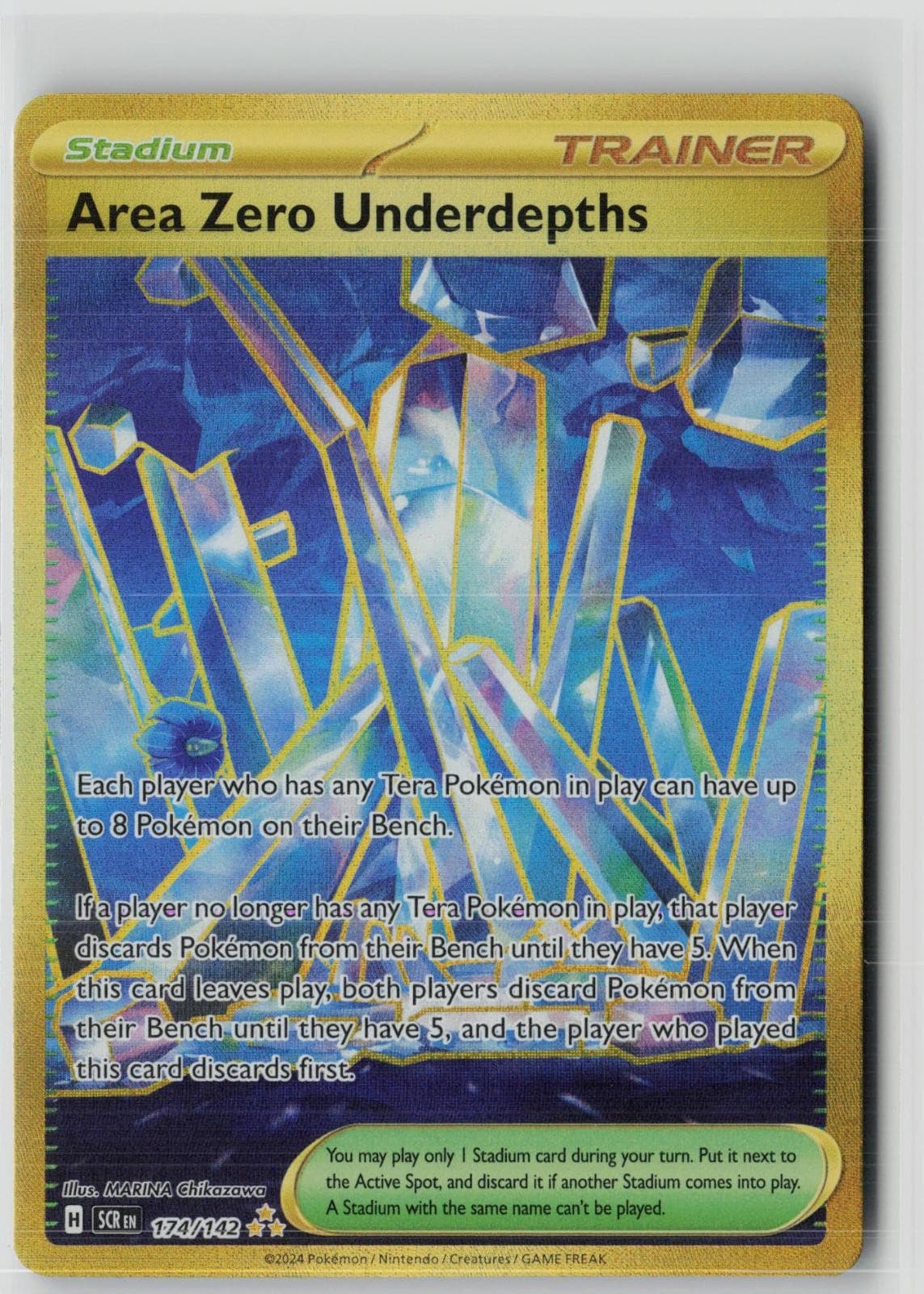 Area Zero Underdepths 174/142 Hyper Rare Stellar Crown Pokemon Holo Near Mint