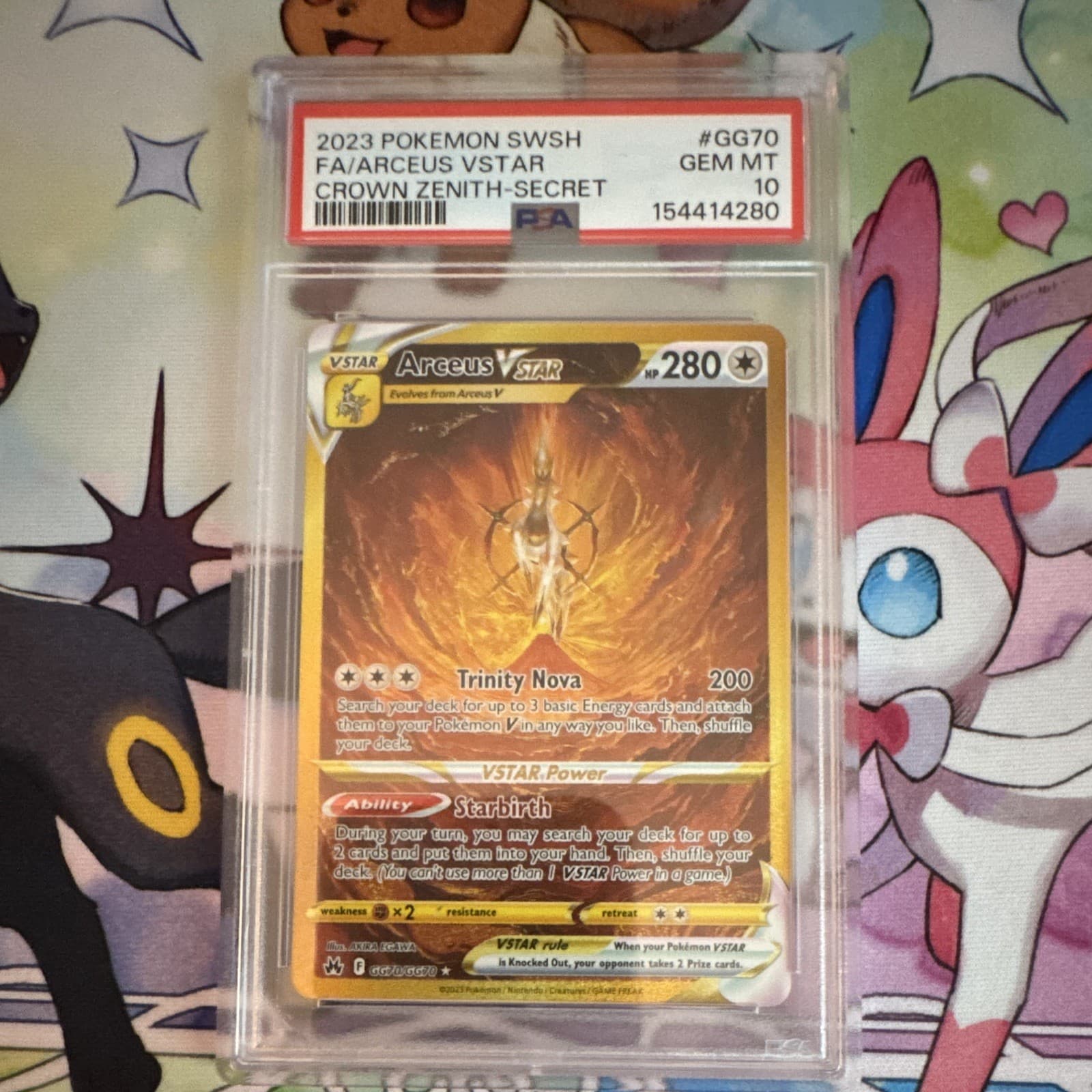 2023 Pokemon TCG Arceus VSTAR Crown Zenith GG70/GG70 Full Art Holo EN PSA 10