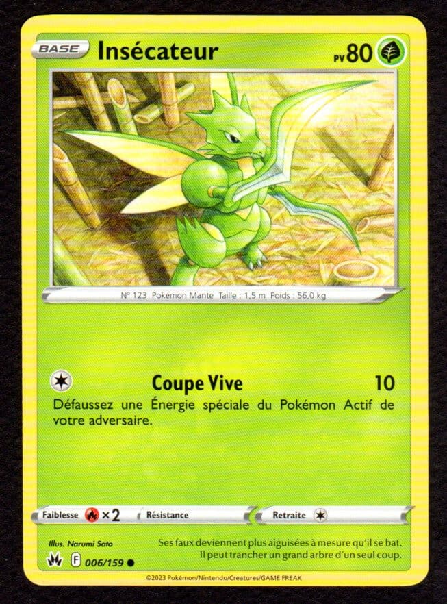 Carte POKEMON Zénith Suprême EB12.5 FR #006/159 Insécateur