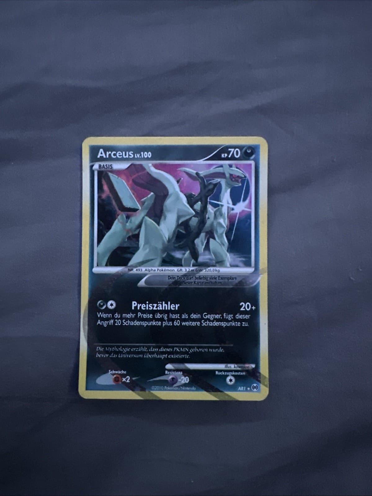 Pokemon Karte – Arceus Lv.100 AR1 Holo – Deutsch – Good (EX) Arceus 
