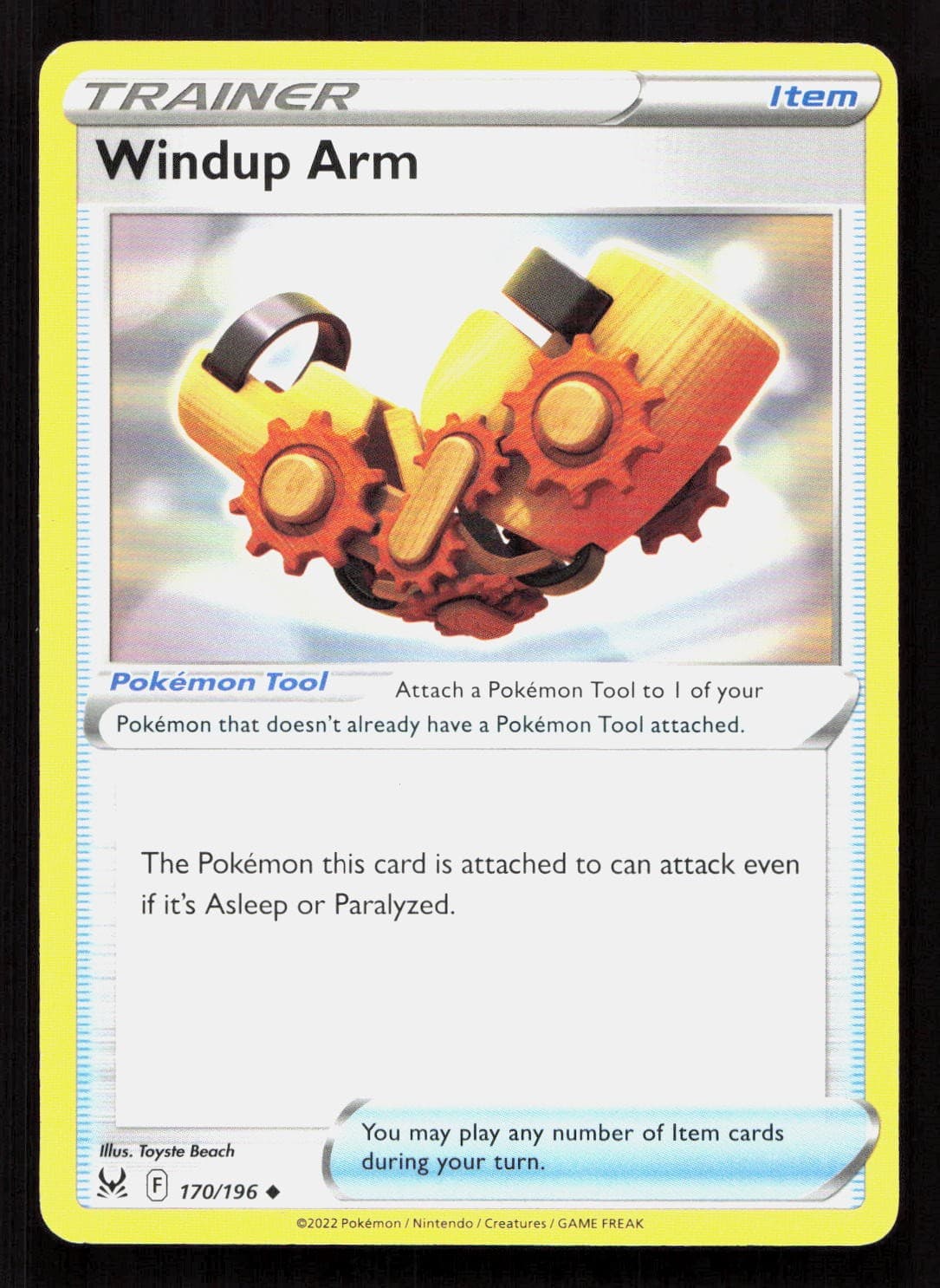 WINDUP ARM 170/196 Pokemon LOST ORIGIN