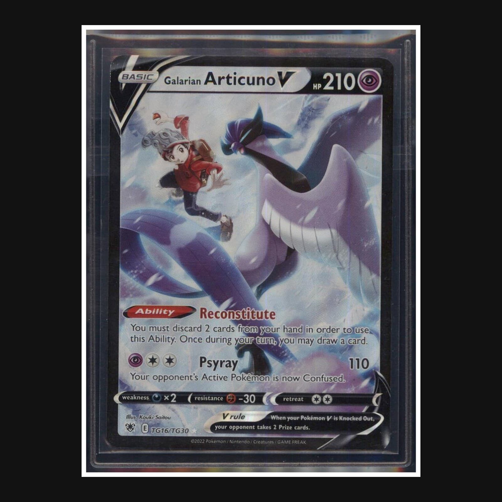 Pokemon Galarian Articuno V TG16/TG30 Trainer Gallery Astral Radiance Holo NM
