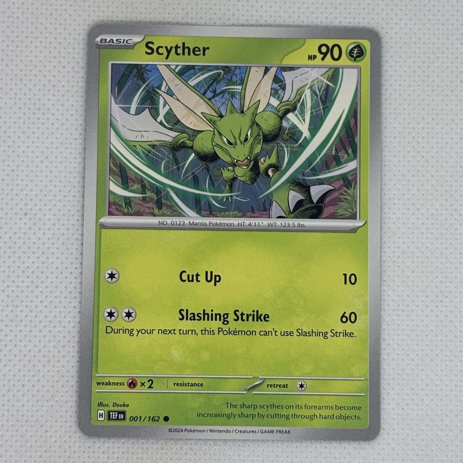 Pokemon TCG | Scyther 1/162 | Common Temporal Forces