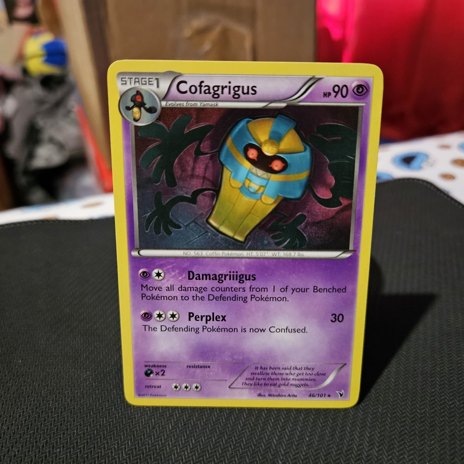Cofagrigus Pokemon TCG Noble Victories Rare Card #46/101