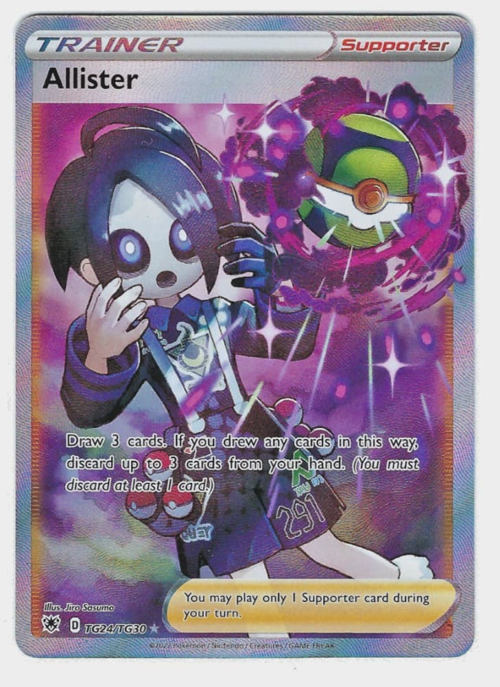Allister TG24/TG30 Ultra Rare Astral Radiance Trainer Gallery Pokemon Holo NM