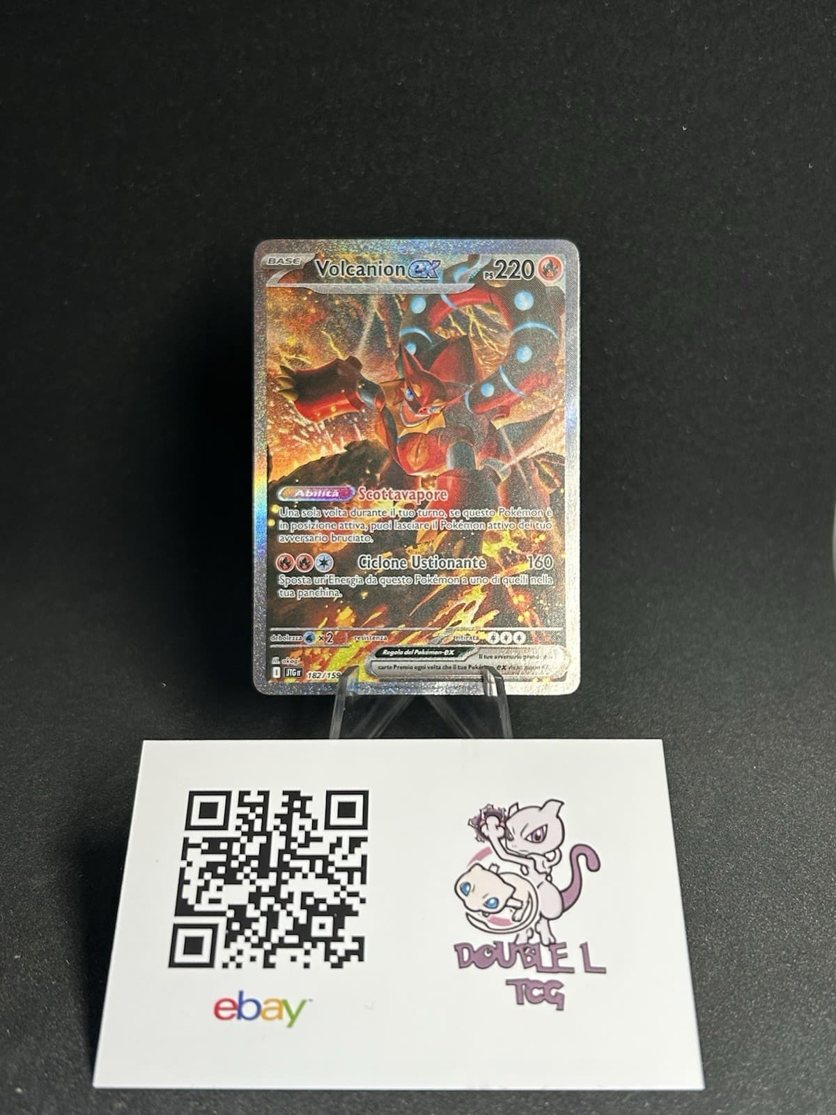 Carta Pokemon Volcanion Ex Alternative Art 182/159 Avventure Insieme NUOVA