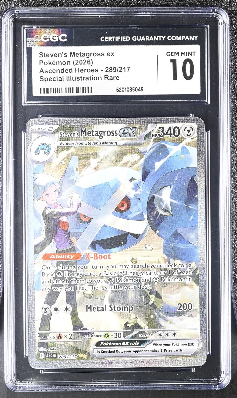 CGC 10 GEM MINT Steven's Metagross EX 289/217 Special Illustration Rare Pokemon