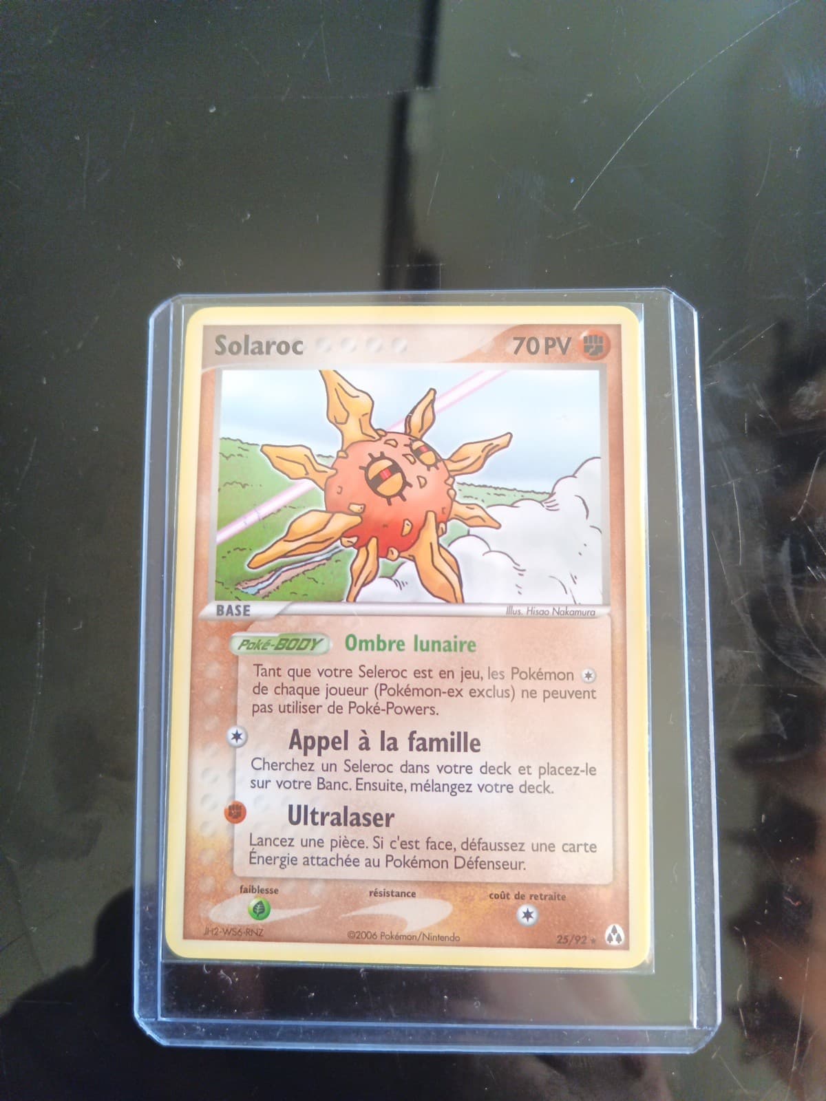 Carte Pokémon Solaroc Rare 25/92 / Bloc EX Créateurs De Légendes / FR