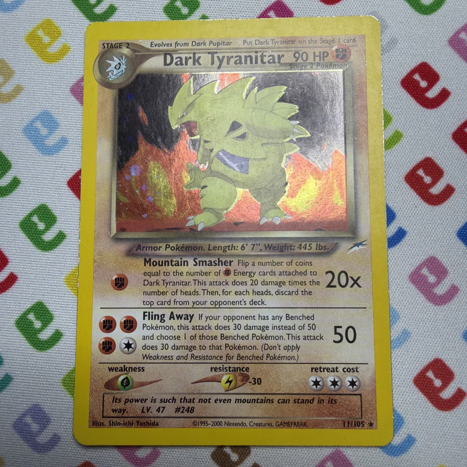 Dark Tyranitar 11/105 Neo Destiny Holo Rare Unlimited English MP