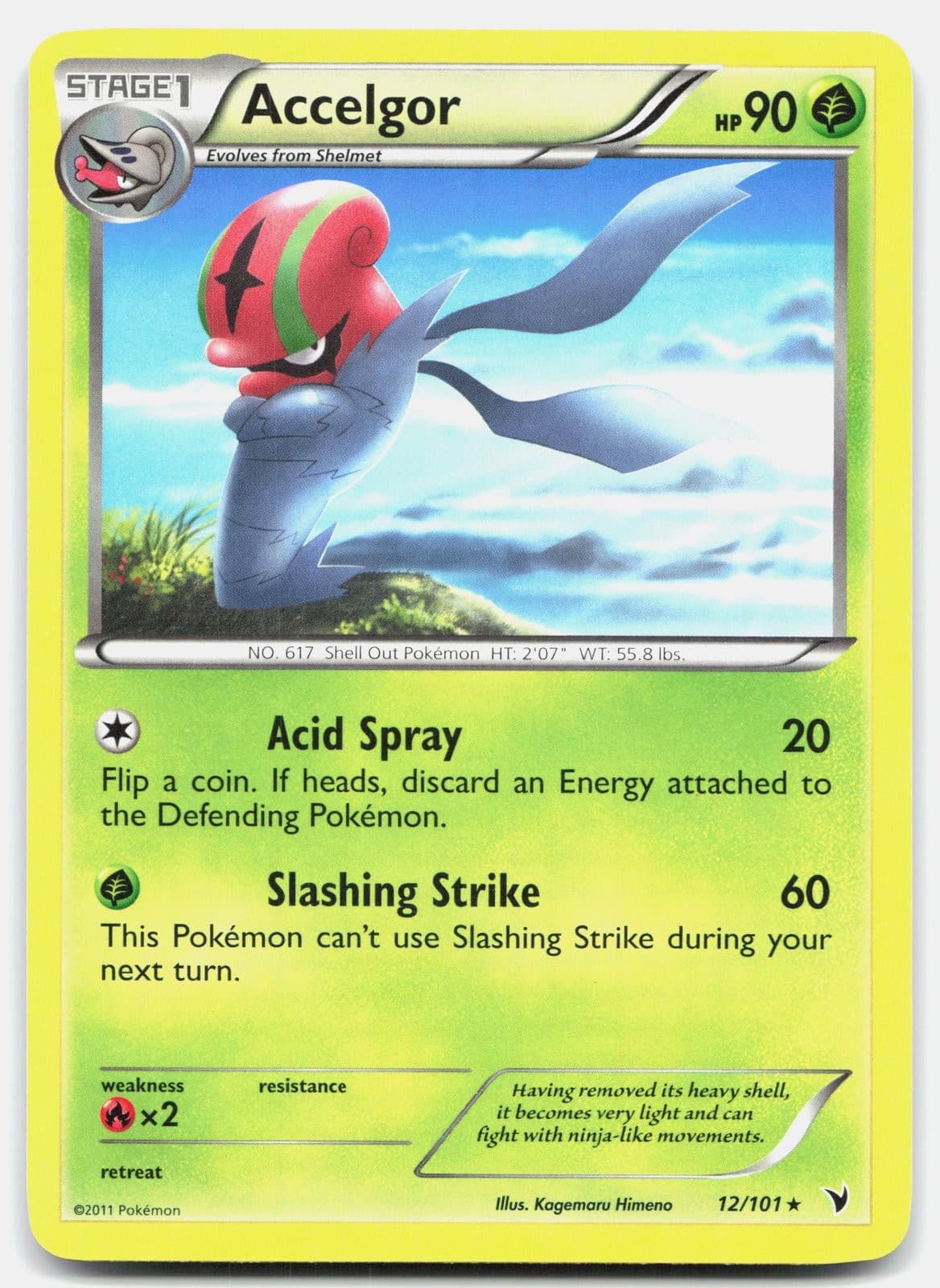 Pokemon Accelgor 12/101 Noble Victories NM