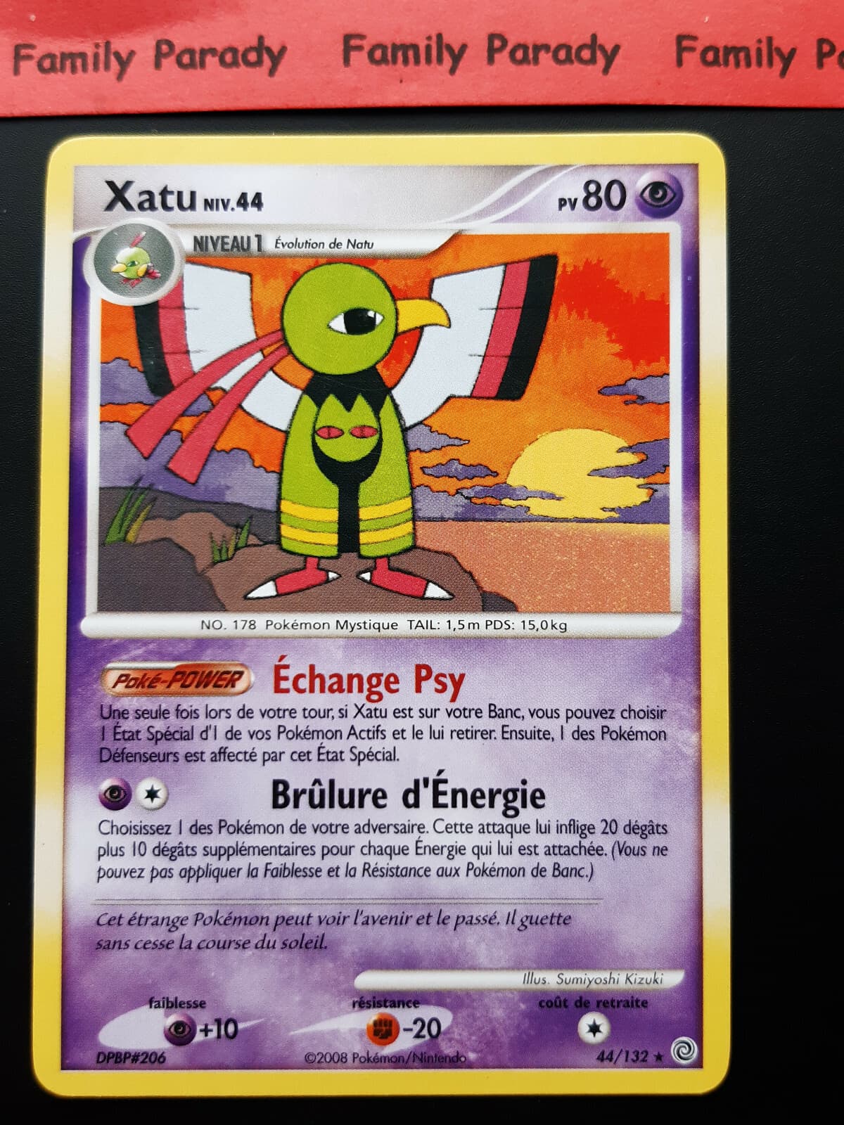 Xatu 80pv 44/132 Carte Pokemon Rare Merveilles Secretes Français