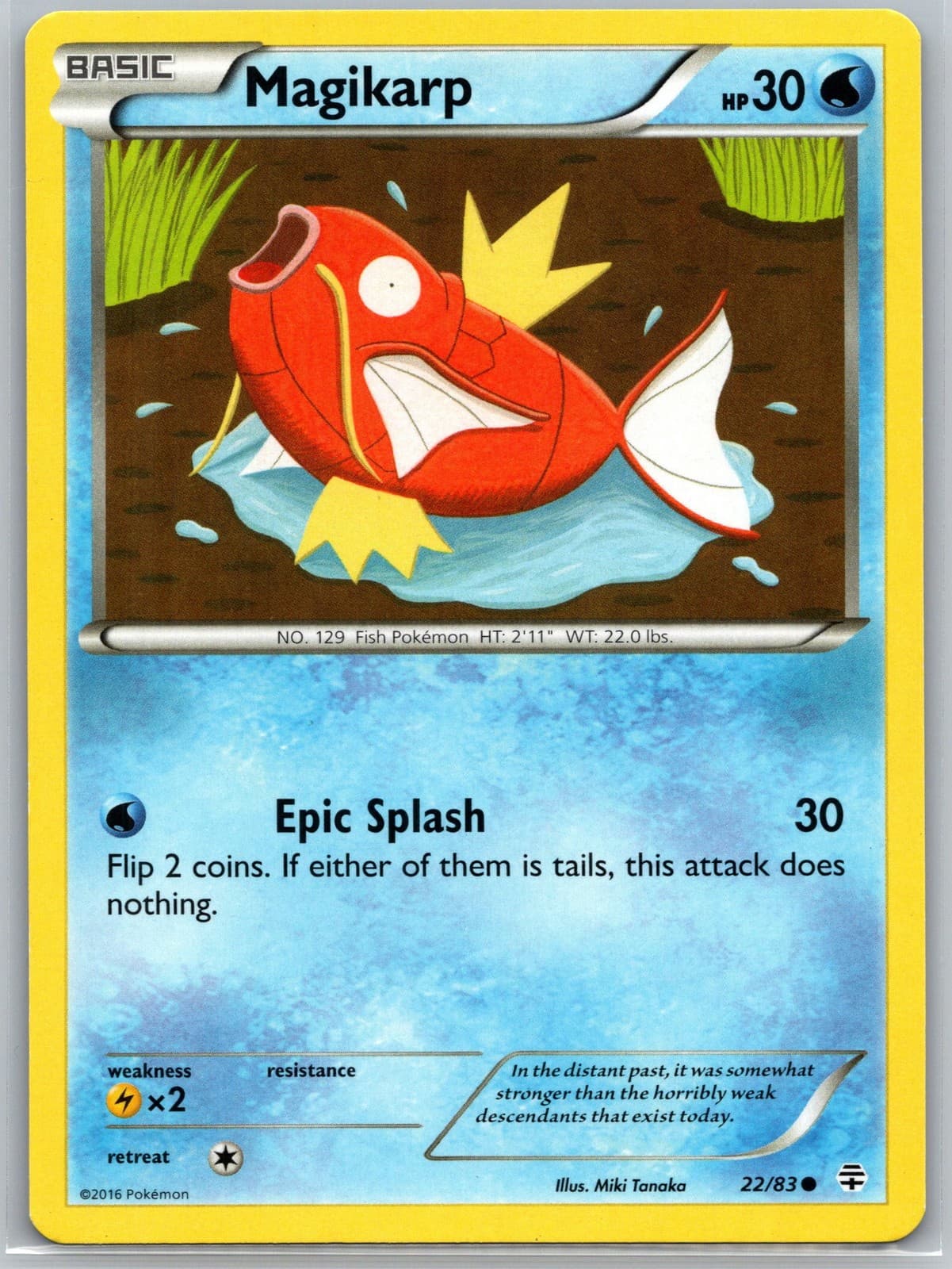 Magikarp Generations 22/83 Common Pokémon — English Near Mint