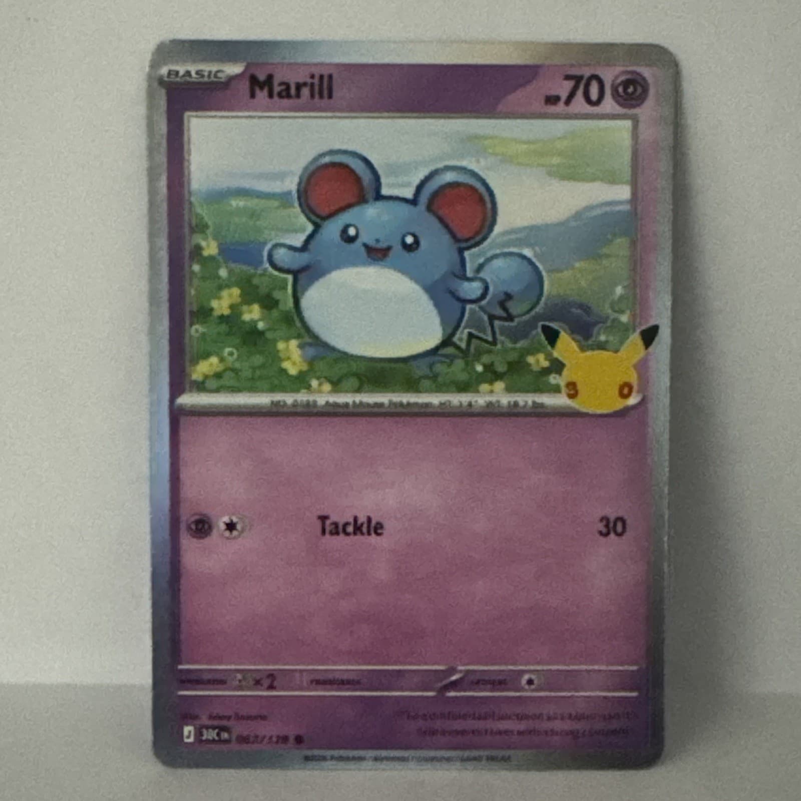Marill 067/128 Me: 30th Celebration Holo