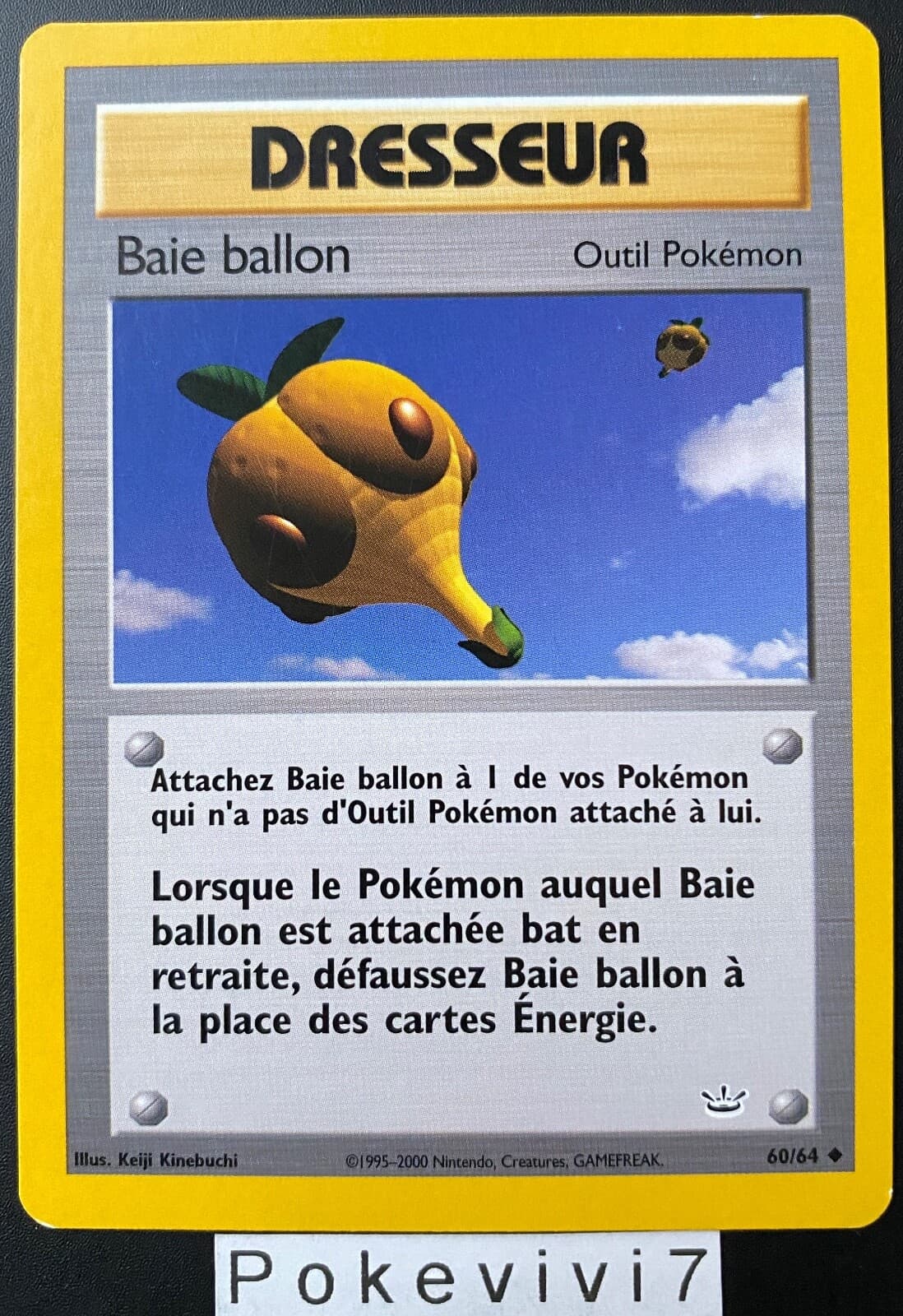 Carte Pokemon BAIE BALLON 60/64 Néo Révélation Wizards FR Near Mint
