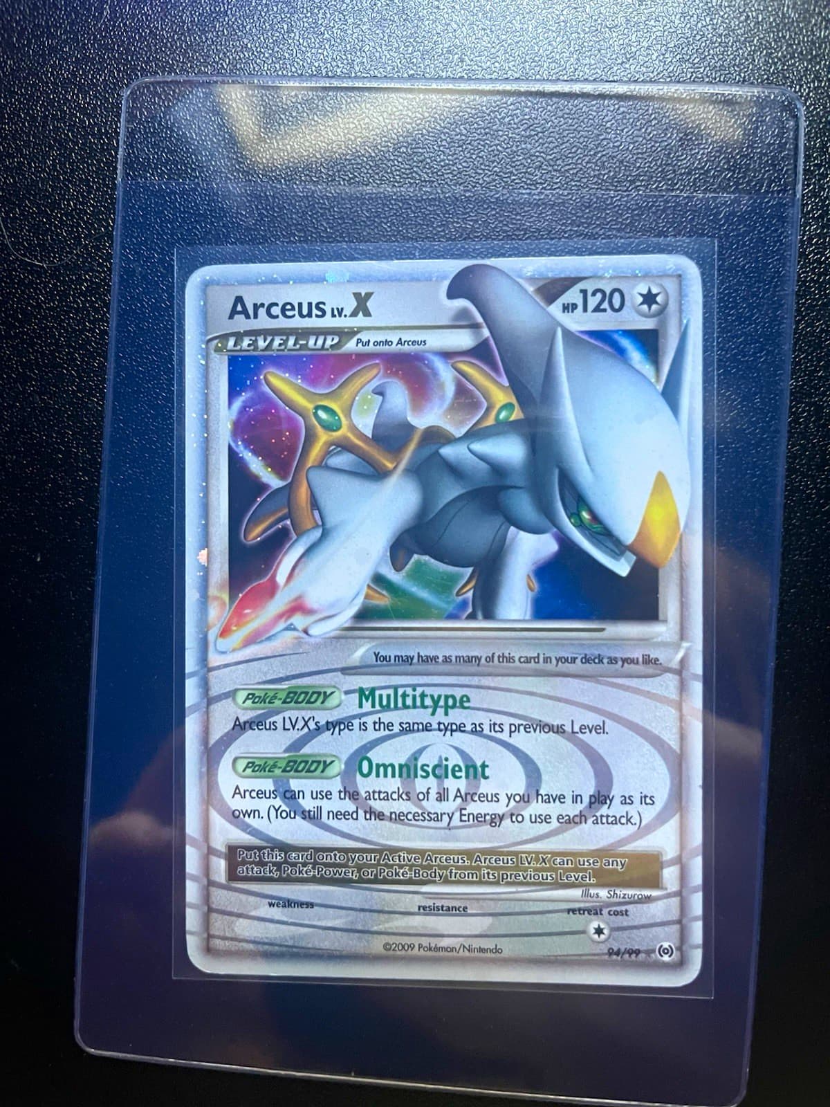 Arceus LV.X 94/99 Holo Ultra Rare Arceus LP Pokemon Card