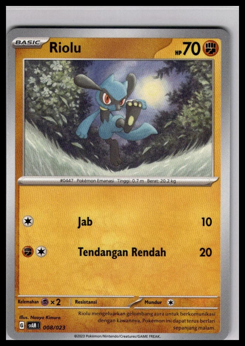 Riolu 008/023 | Pokemon svAM I Deck Exclusive Indonesian [US Seller]