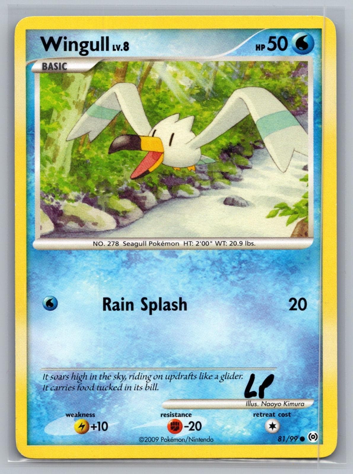 Wingull 81/99 Common Arceus Pokemon Lightly Played
