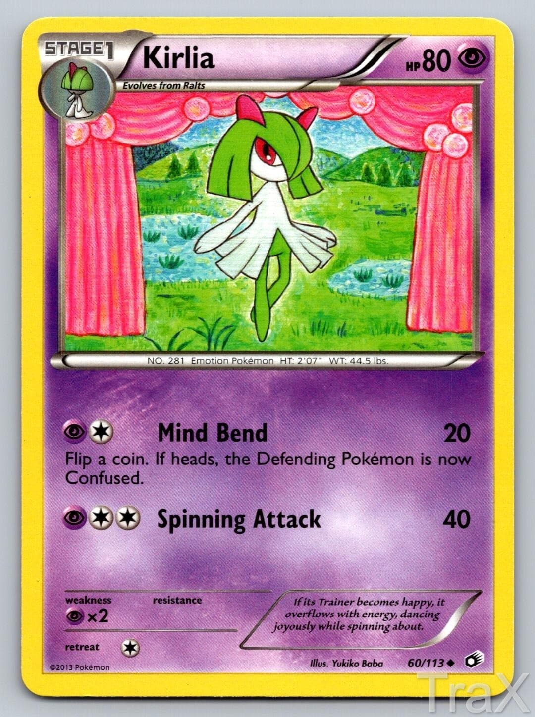 Kirlia 60/113 Legendary Treasures Pokemon MP Uncommon