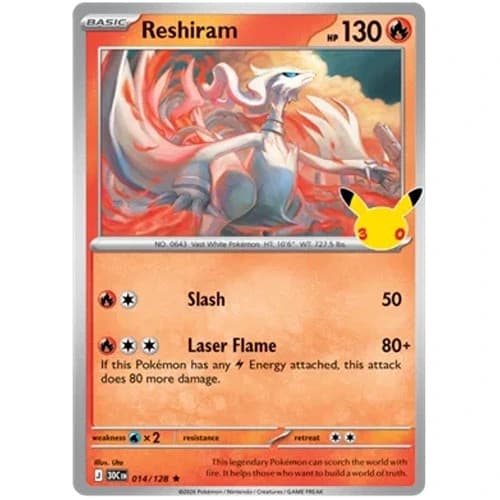 Reshiram 014/128 30th Celebration Holo