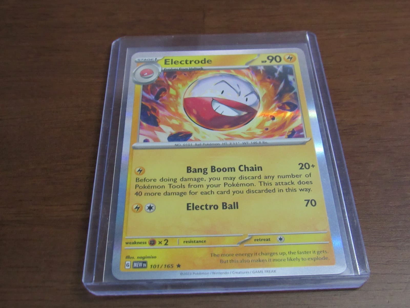 Electrode 101/165 Rare 151 Pokemon Holo NM