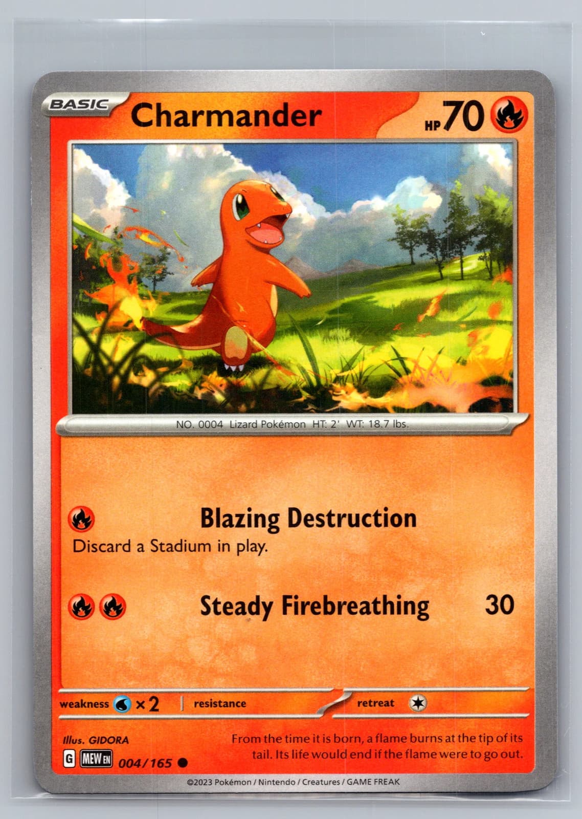 Charmander #4/165 2023 Scarlet & Violet 151 Pokemon TCG