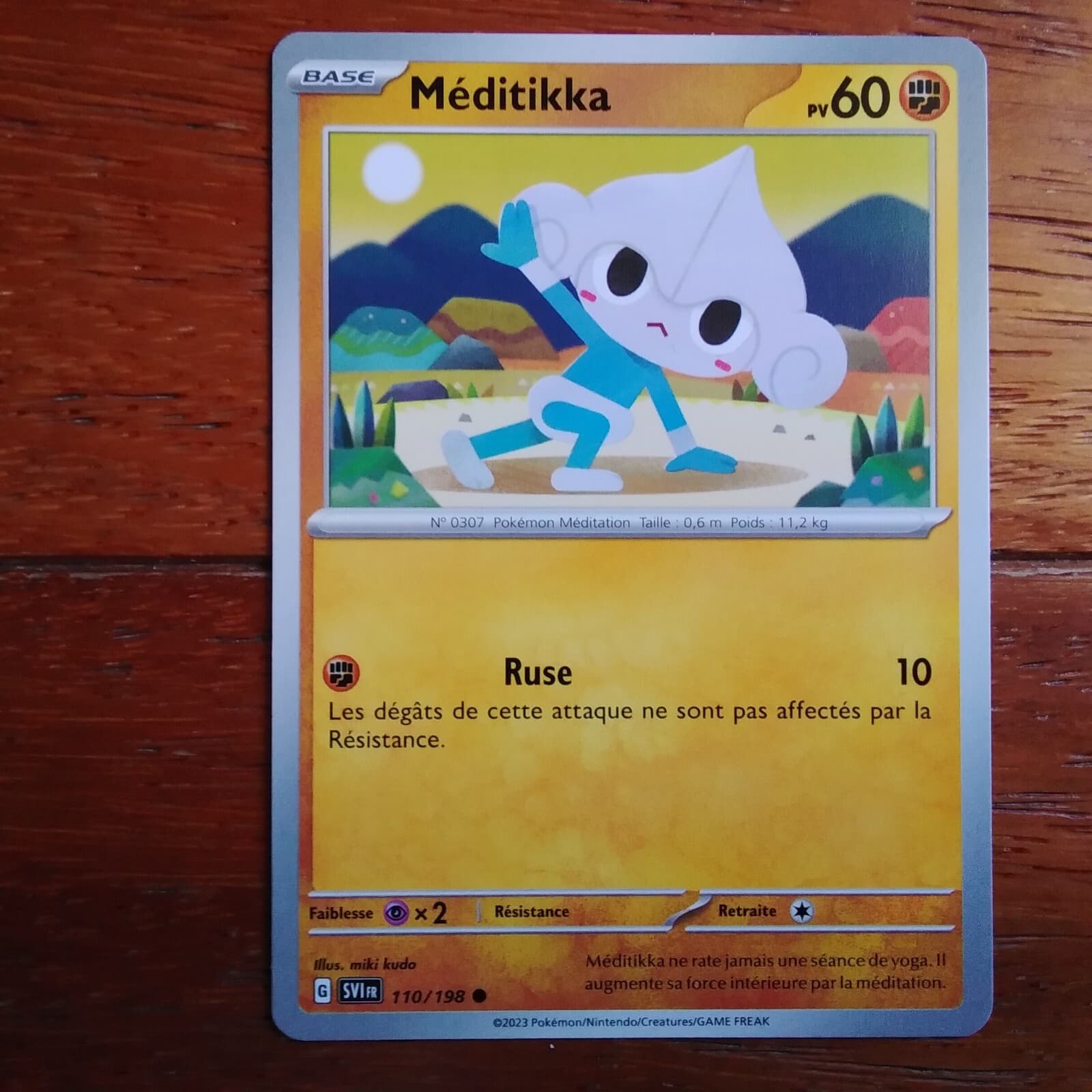 Carte Pokémon Méditikka 110/198 EV1 Ecarlate et Violet fr neuf