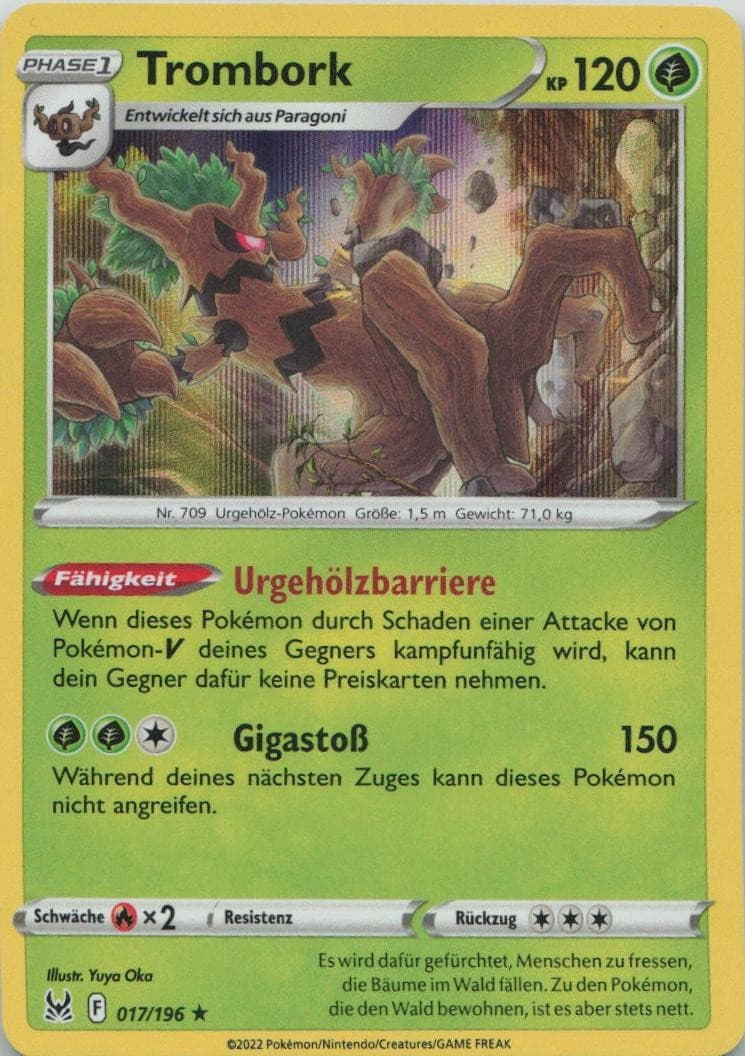 Pokémon Trombork Verlorener Ursprung #17 NM DE