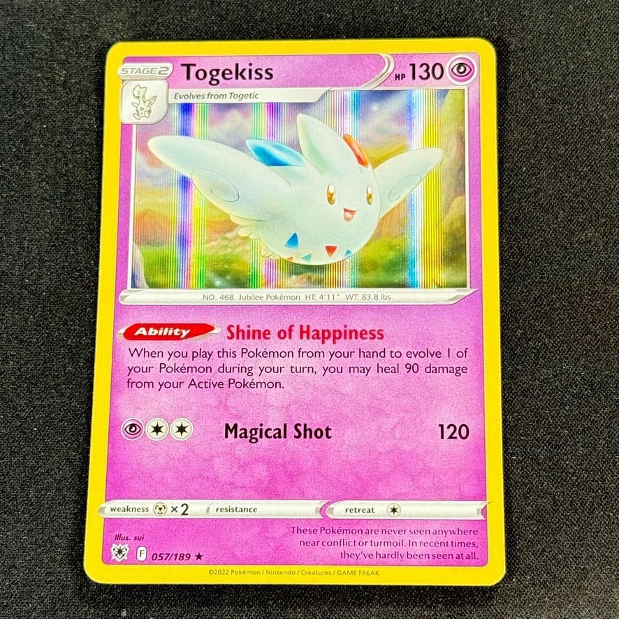 Togekiss 57/189 Holo Rare SWSH10: Astral Radiance Pokemon TCG
