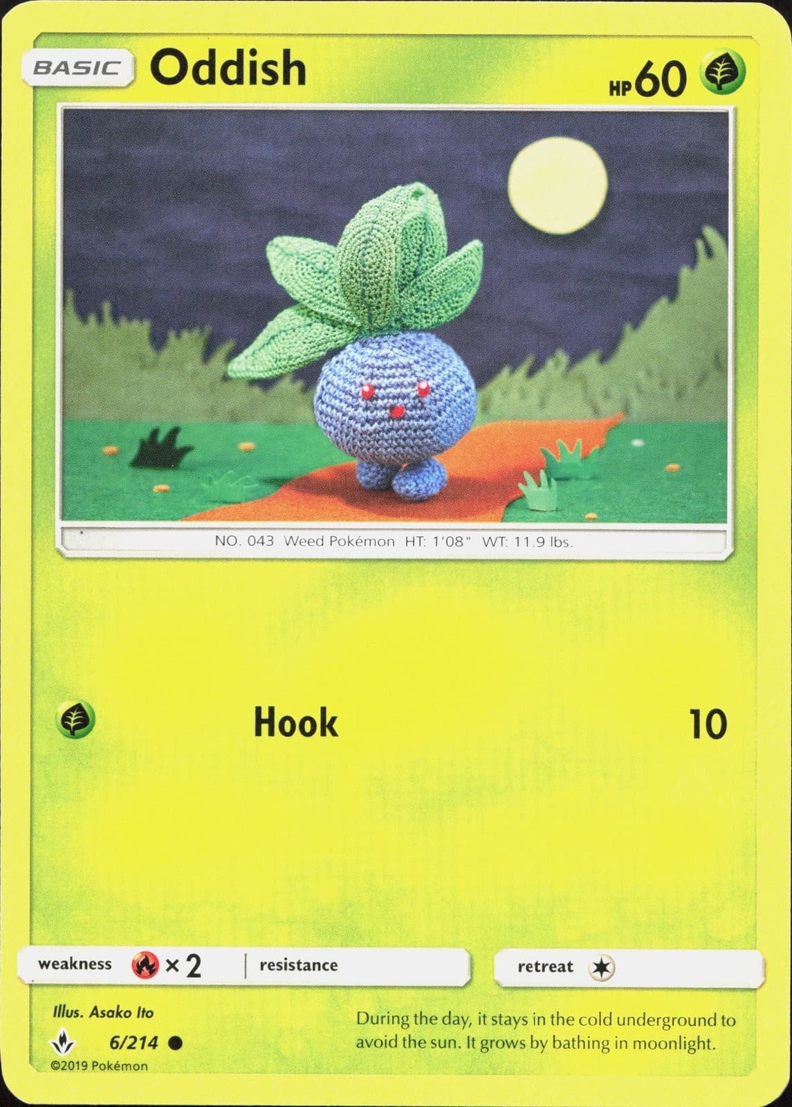 Pokemon Oddish 6/214 Unbroken Bonds NM