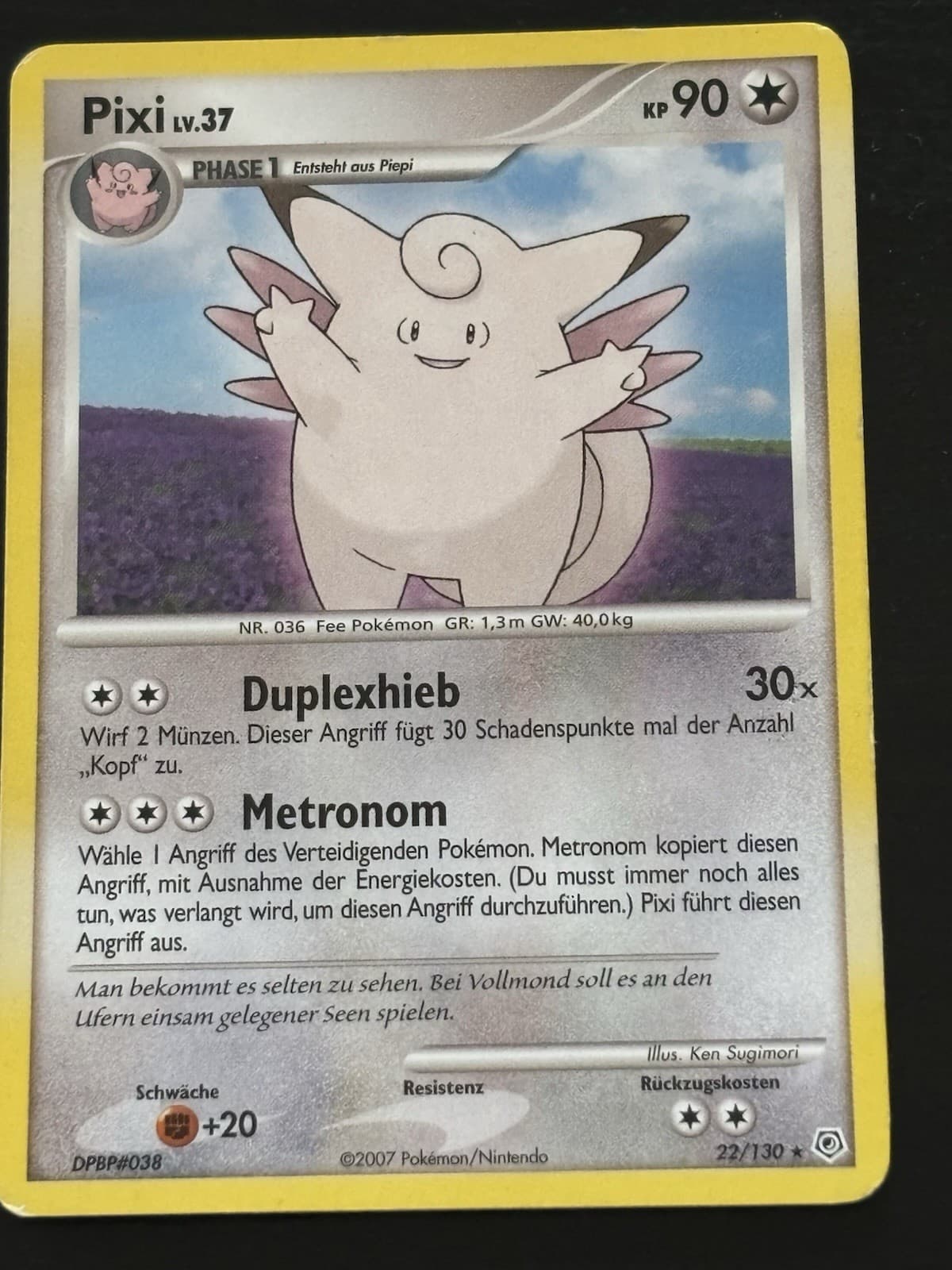 Pixi #22/130 | Diamant & Perl | Rare | Deutsch | Pokémon | Non Holo