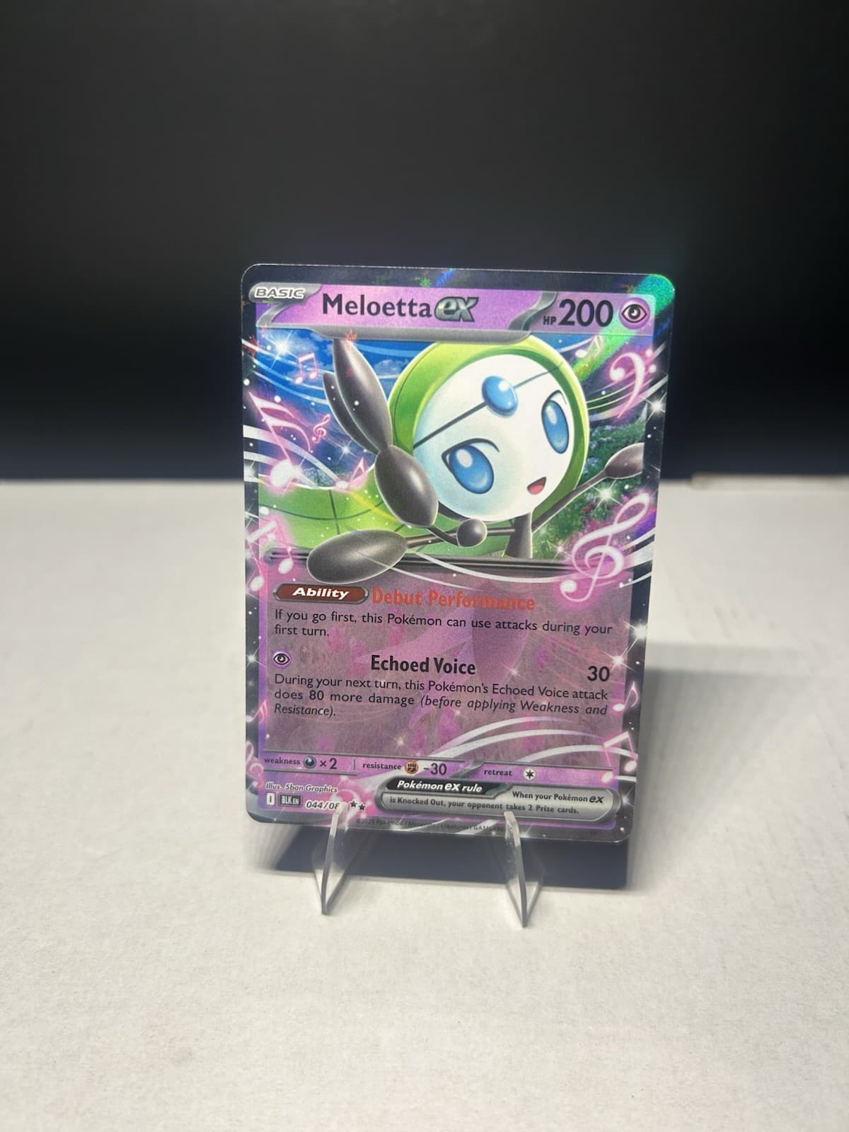 Meloetta Ex 44/86 Black Bolt BLK -Near Mint- NM TCG Pokemon