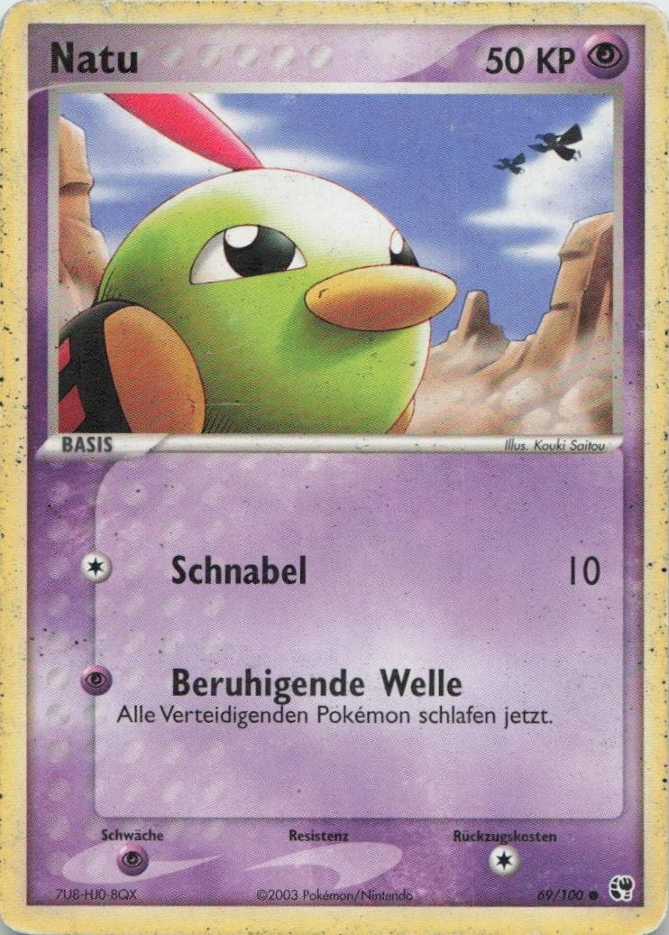 Pokémon Natu EX Sandsturm #69 PL DE