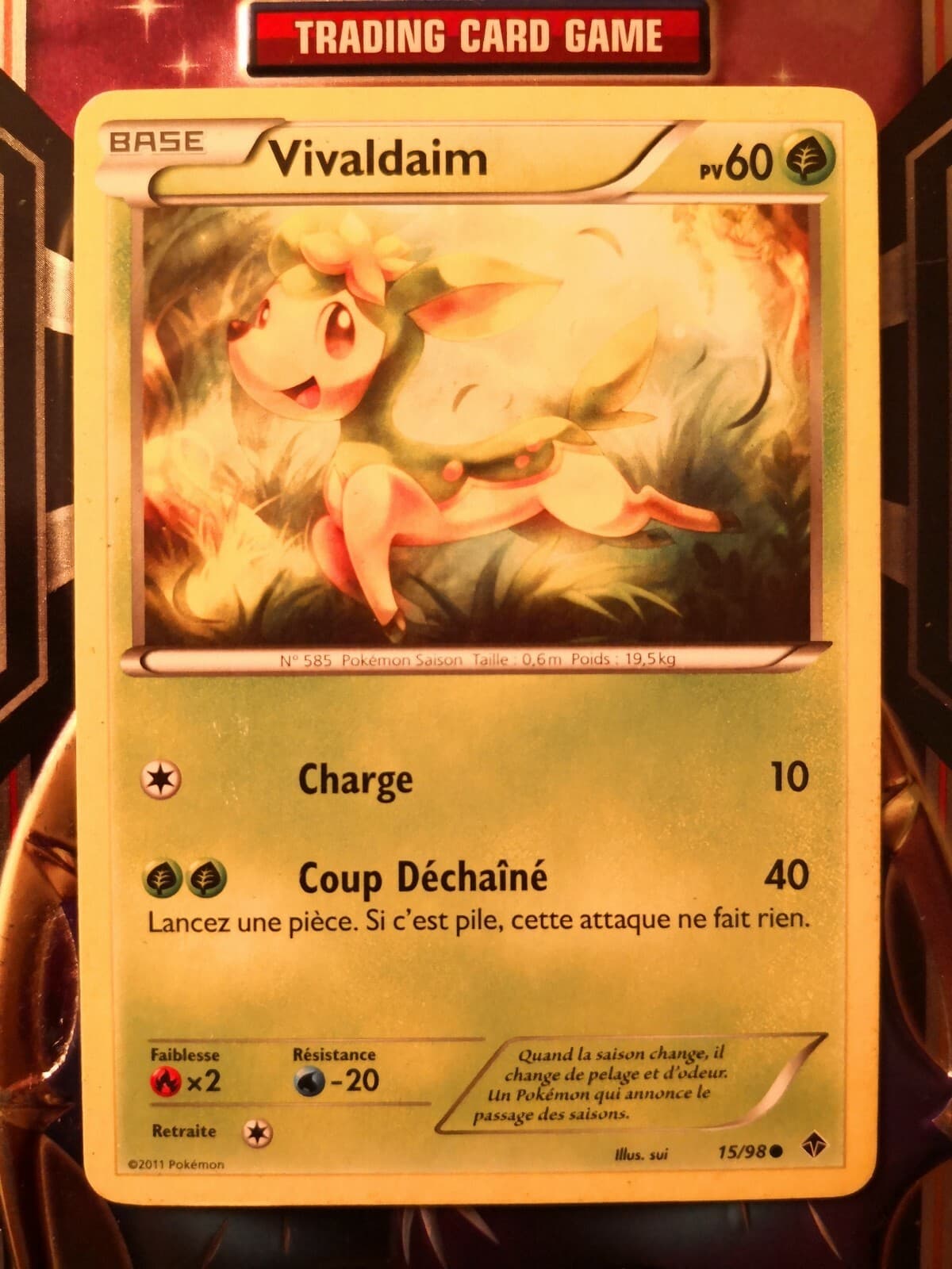Carte Pokémon - Vivaldaim 15/98 - série NB02:Pouvoirs Emergents