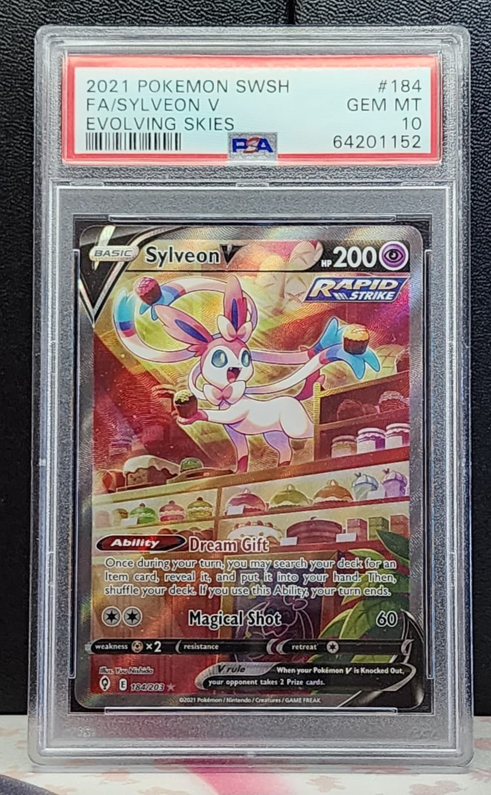 Pokemon Sylveon V Evolving Skies Alternate Full Art #184 PSA 10 Gem Mint
