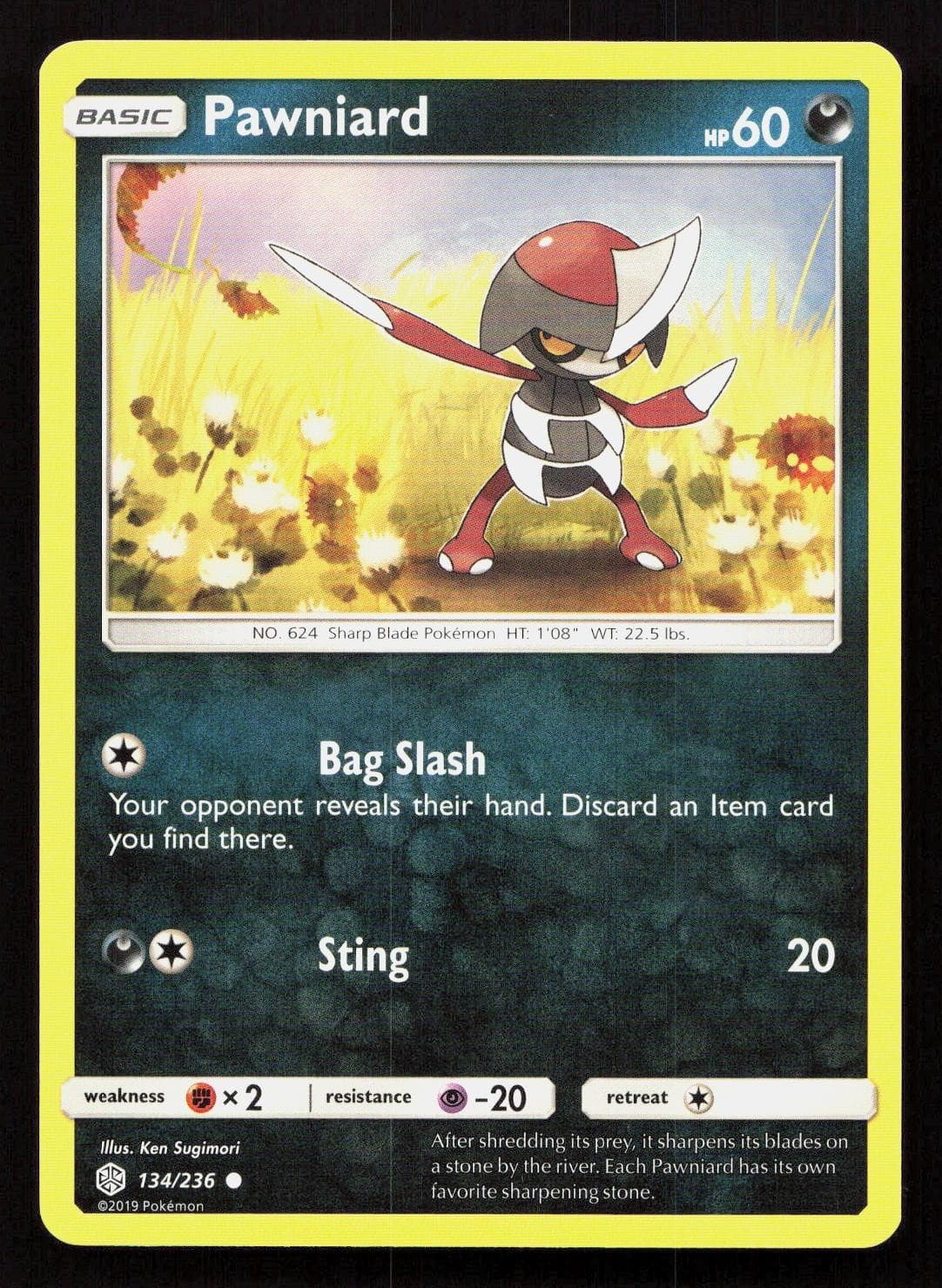PAWNIARD 134/236 Pokemon COSMIC ECLIPSE