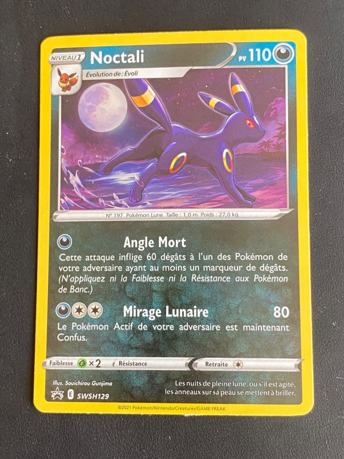 CARTE POKEMON NOCTALI SWSH129 FR HOLO EB PROMO- NM