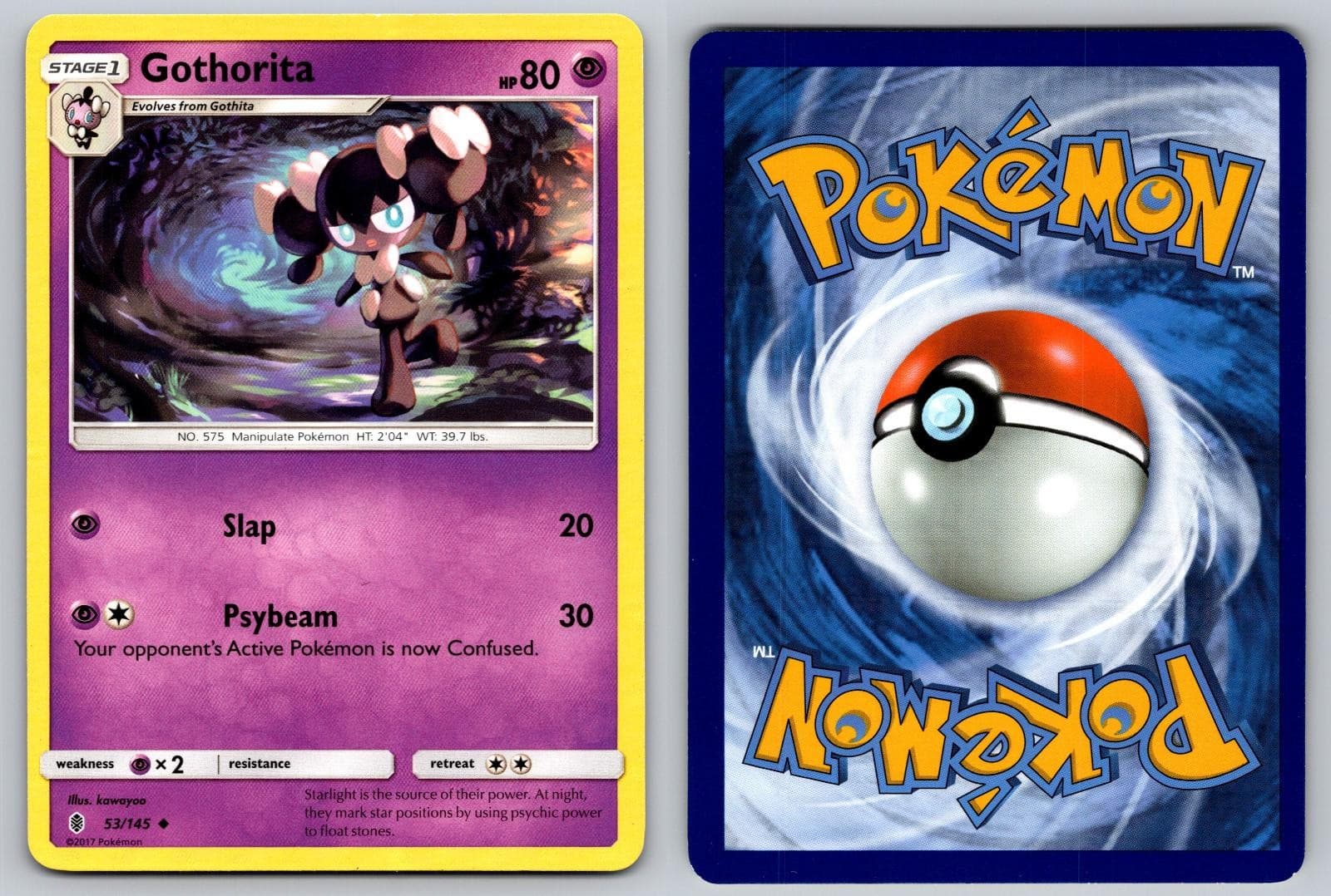 GOTHORITA 53/145 UNCOMMON GUARDIANS RISING POKEMON NM/M