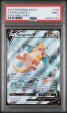 PSA 9 MINT Dragonite V 192/203 Evolving Skies Alt Art 2021 Pokemon Card