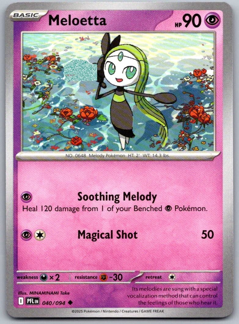 Meloetta Phantasmal Flames 040/094 Uncommon PokéMon — English Near Mint