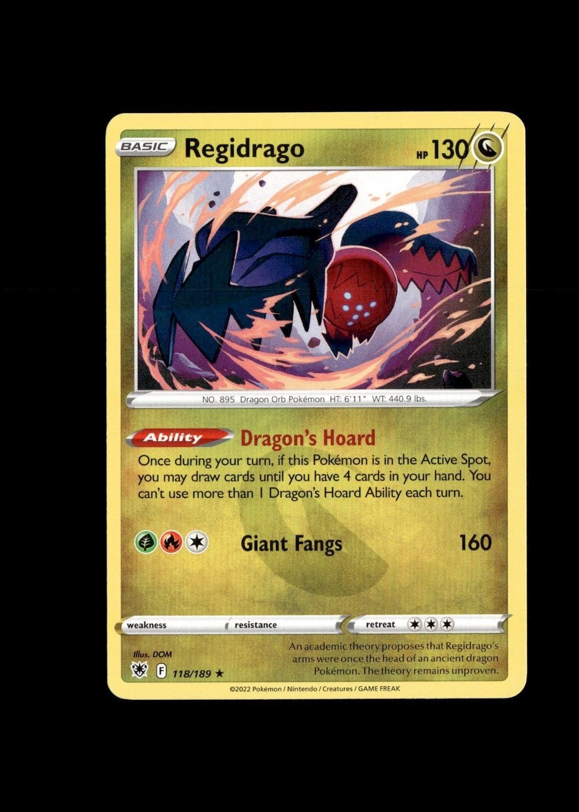 Regidrago 118/189 Rare Astral Radiance Pokemon Lightly Played