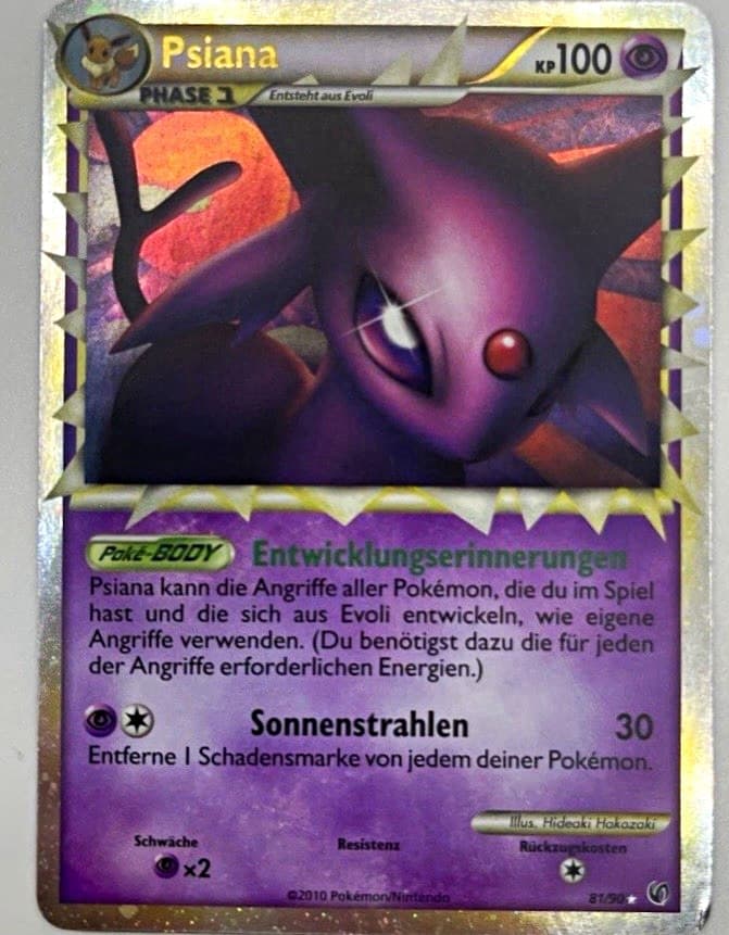 Nintendo Pokémon TCG | Psiana 81/90 | Unerschrocken | Deutsch | Holo | 2010