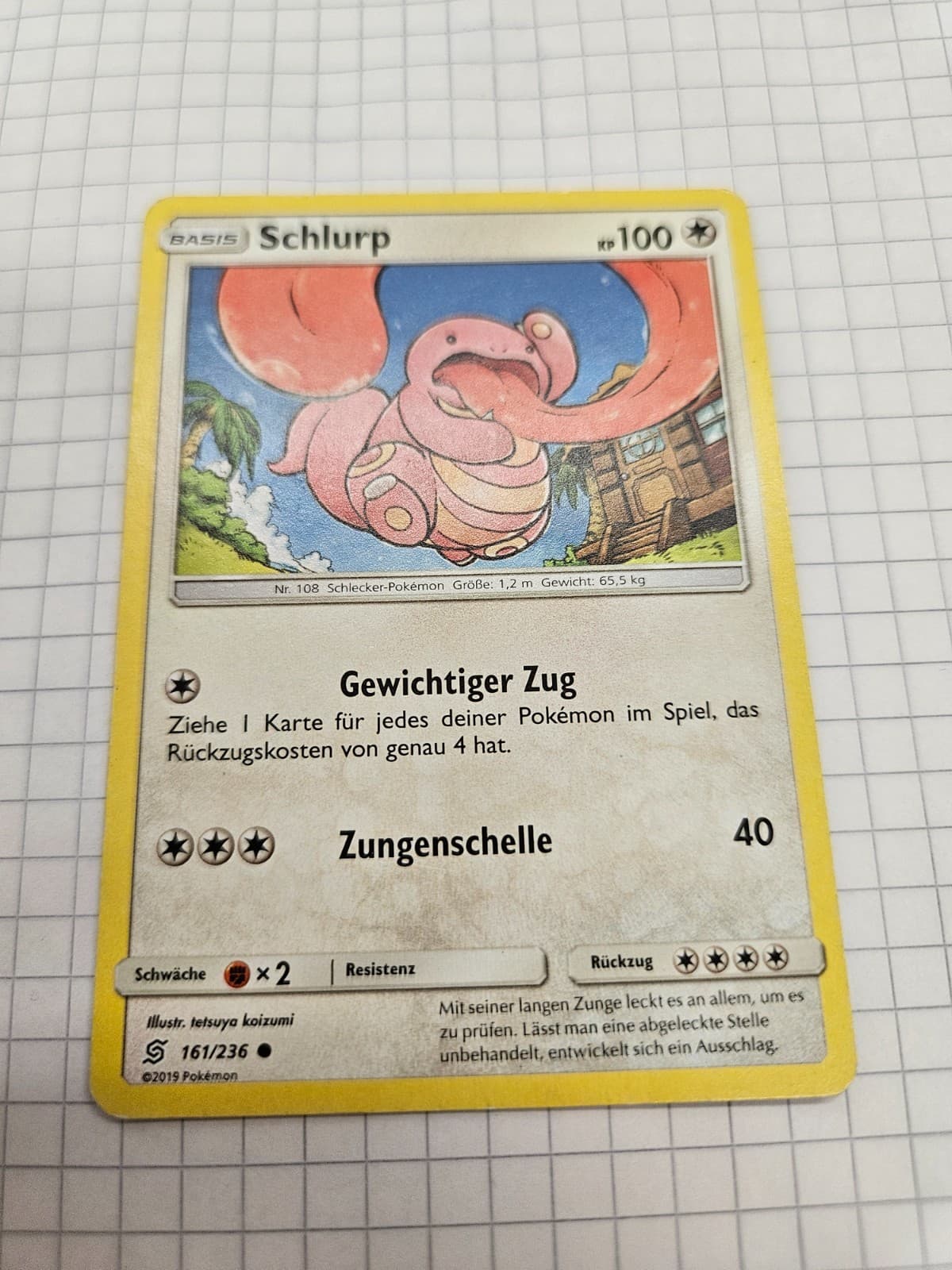 Pokémonkarte Schlurp 161/236 Bund der Gleichgesinnten
